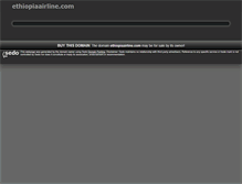 Tablet Screenshot of ethiopiaairline.com